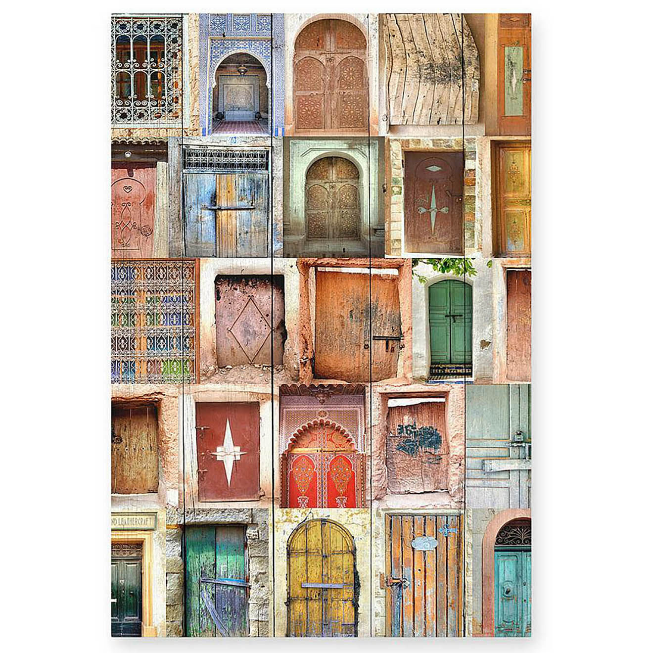 Surdic Panneaux de bois Brown Doors multicolore - 60x40 cm