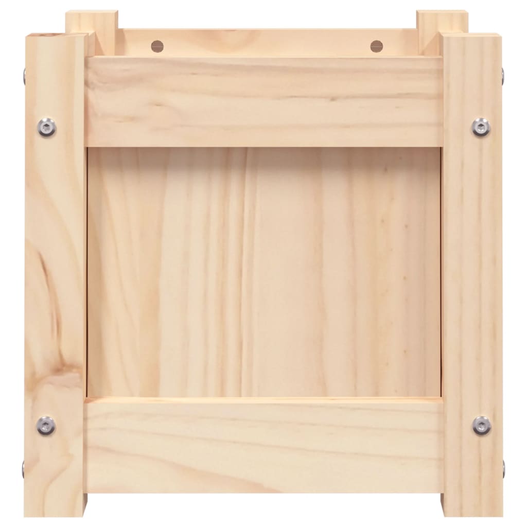 Jardinières 2 pcs bois de pin massif