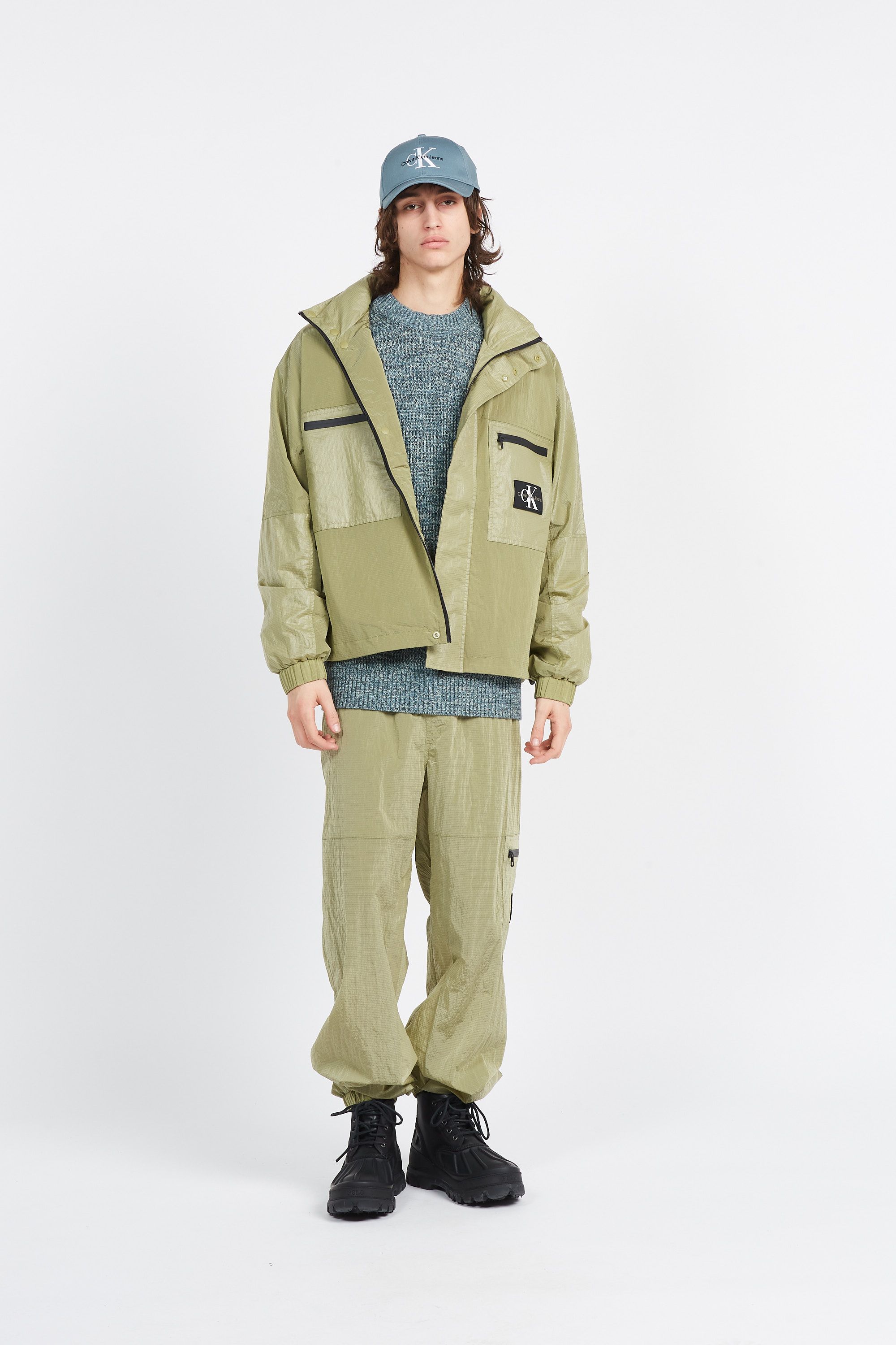 CALVIN KLEIN JEANS Veste  UTILITY TRACK JACKET Vert