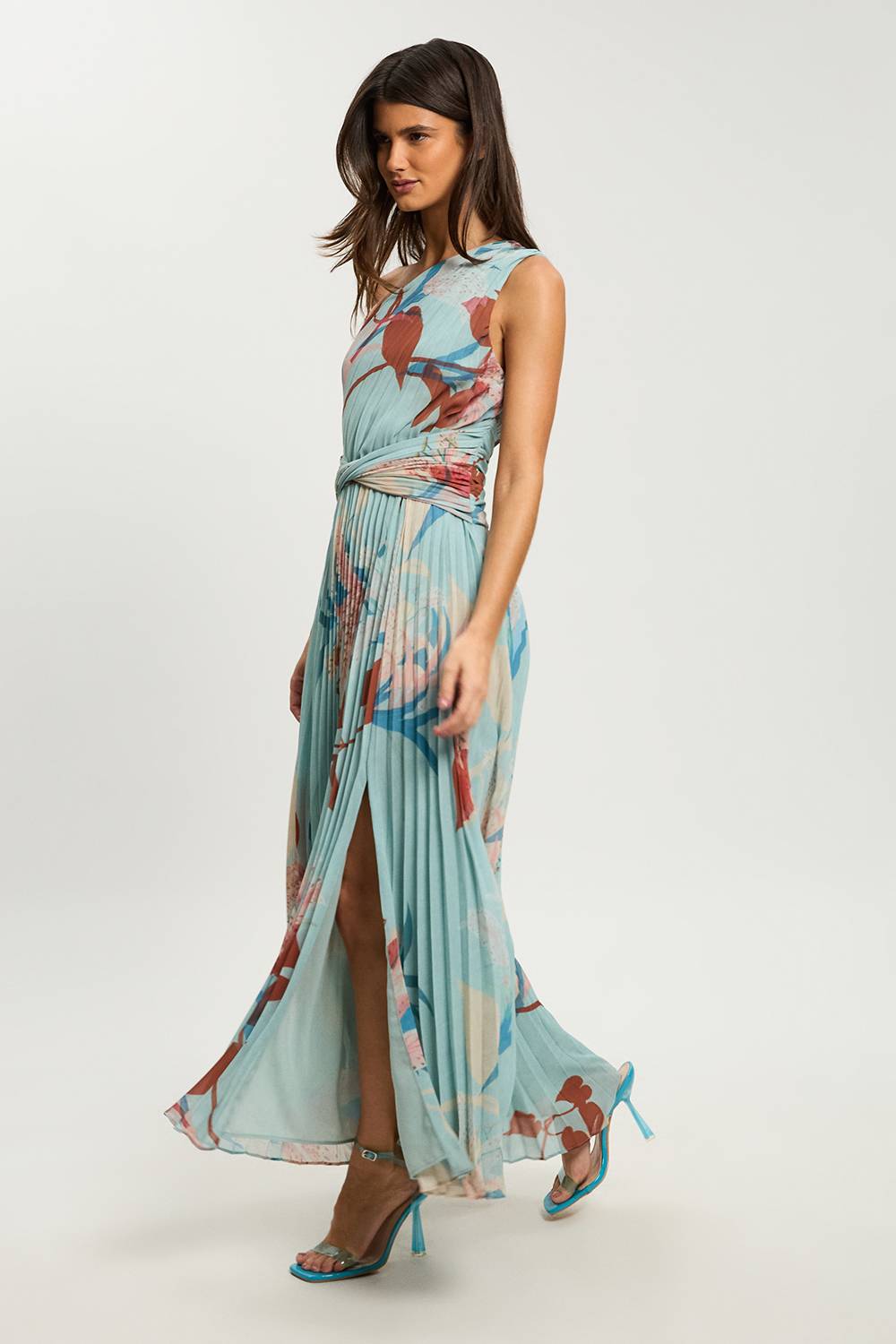 KarenMillen Robe Maxi Plissée Petite Lilly En Yoryu Crinkle