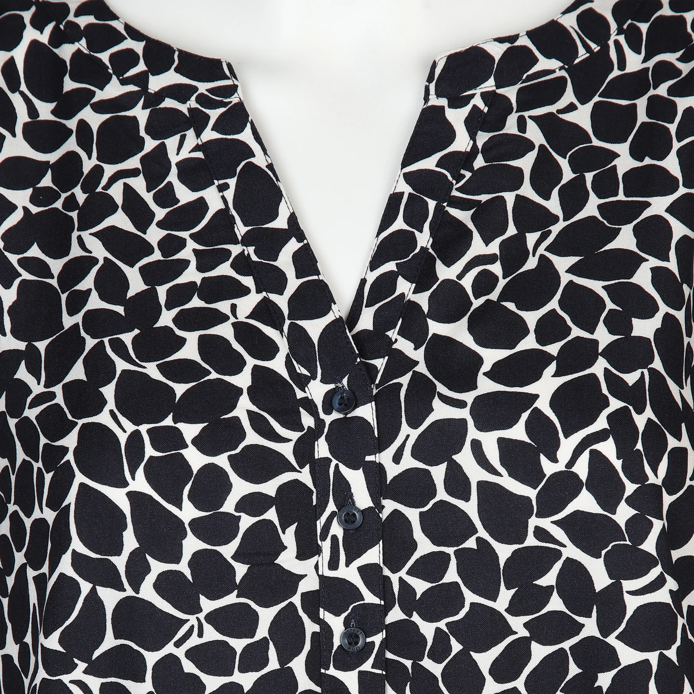 Damen Schlupfbluse mit Alloverprint