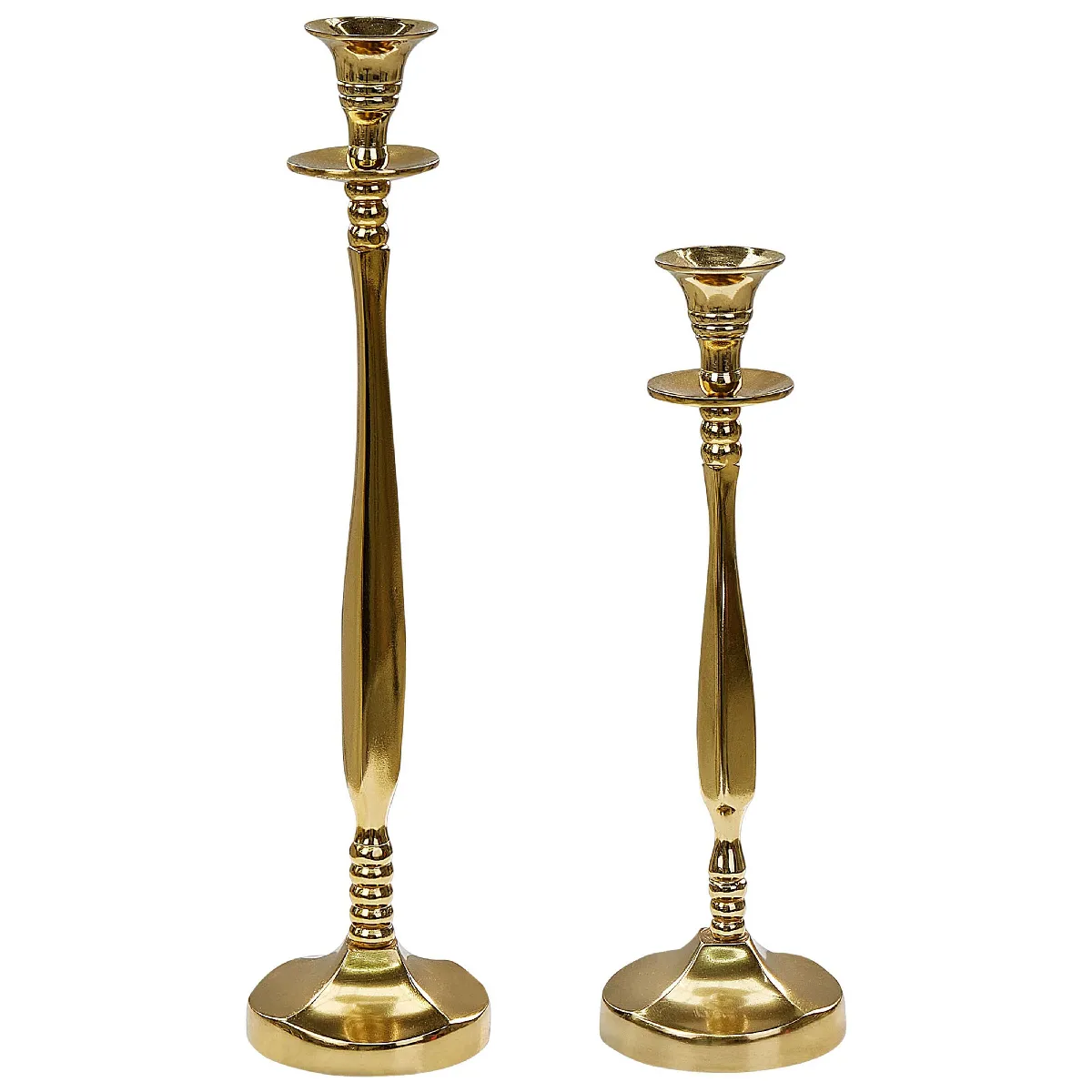 Beliani Bougeoir Tirah Doré - Set 2 pcs 31/36 cm