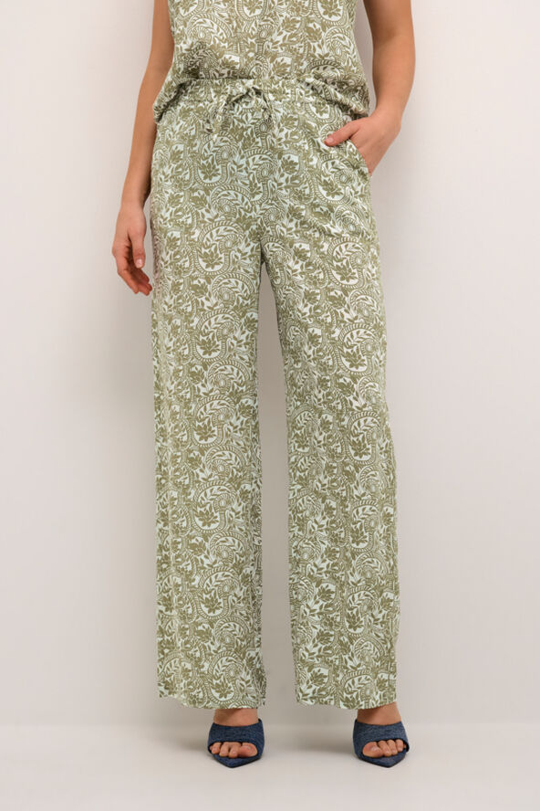 Cream CRTiah Pant Graphic flower print