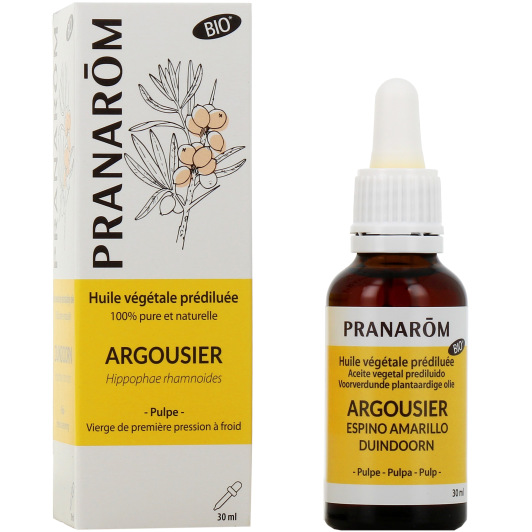 Huile végétale argousier bio Pranarom - Soin anti âge naturel