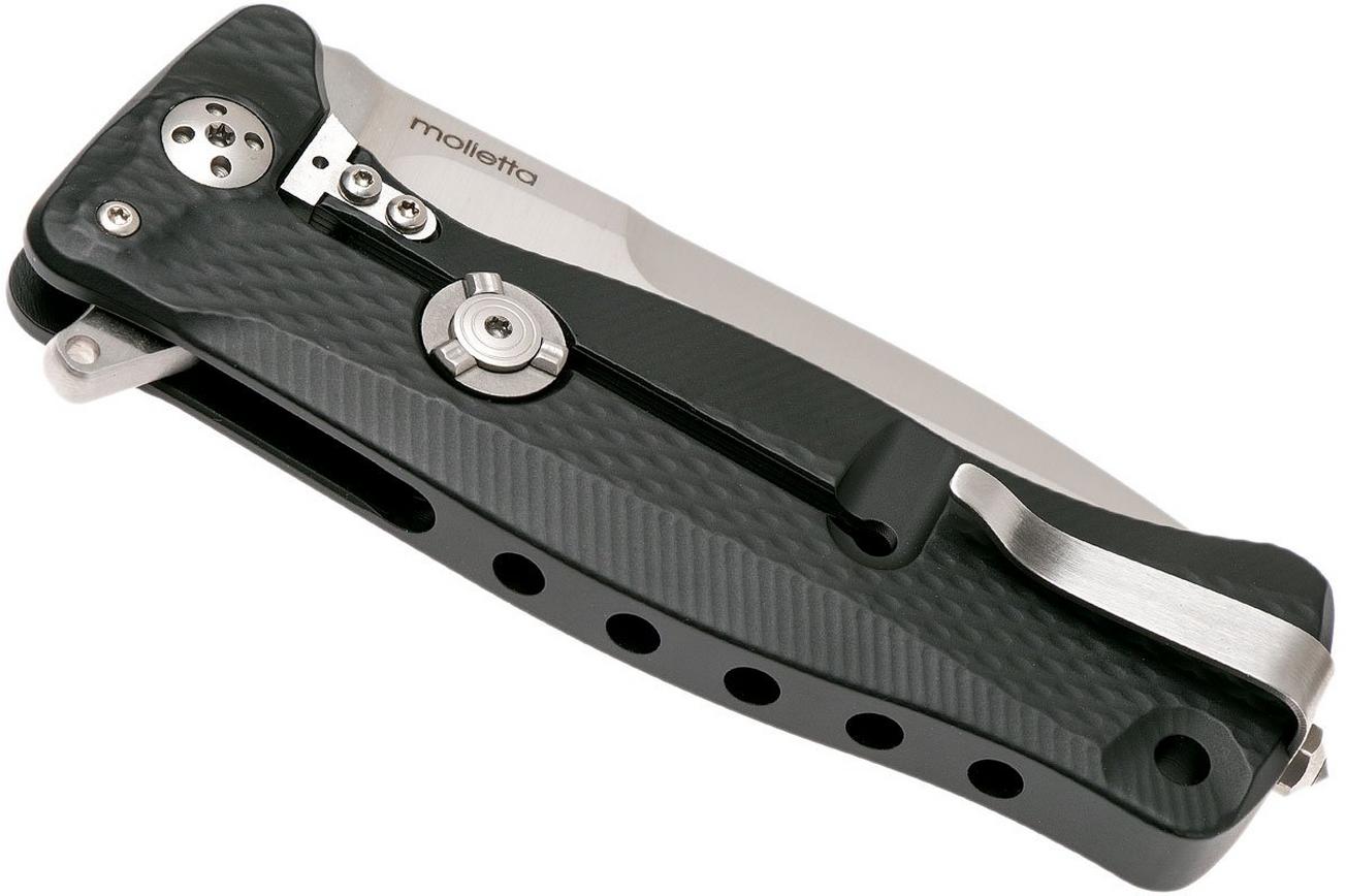 LionSteel SR11 Aluminum Black, satin blade, SR11 A BS zakmes