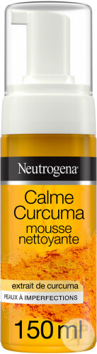 Neutrogena Calme Curcuma Mousse Nettoyante Extrait De Curcuma Peaux À Imperfections 150ml
