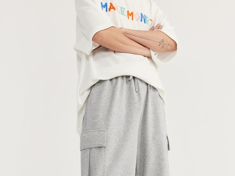 Newin - Cool-Tech Cargo-joggingbroek met wijde pijpen