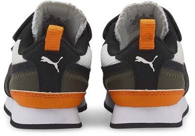 Puma R78 V Inf Sneaker, Puma White/Puma Black/Vibrant Orange