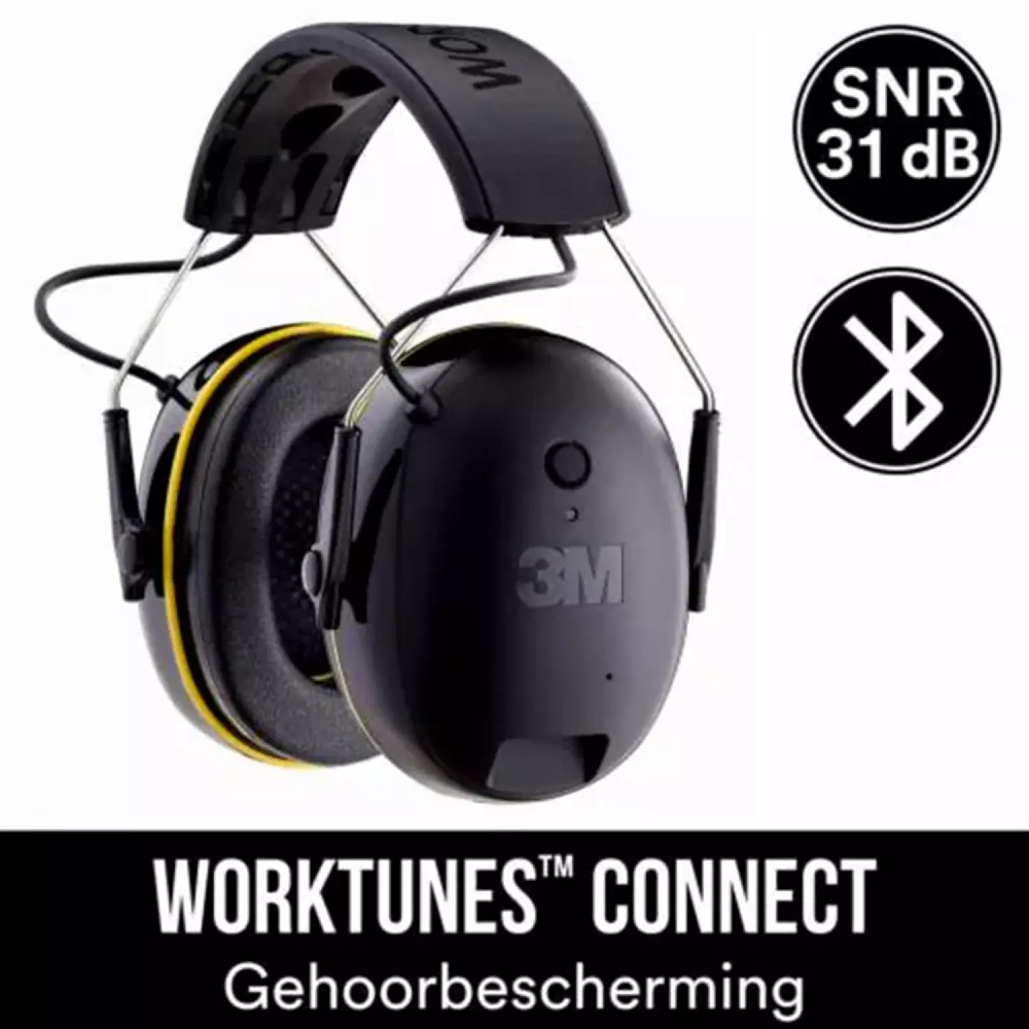 3M 90543EC1 WorkTunes Connect Gehoorbescherming  - Bluetooth - SNR 31dB