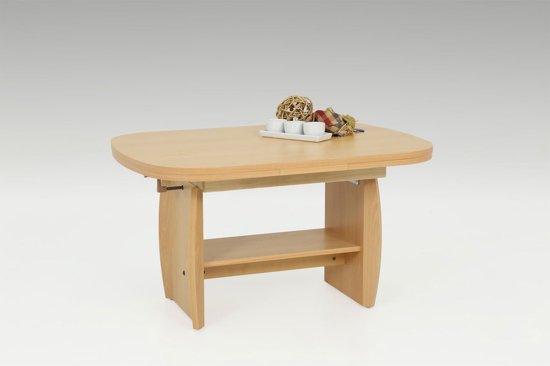 Couchtisch MICHAEL III 90-142 x 68 cm Buche Dekor