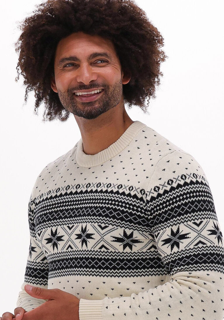 SELECTED HOMME gebroken wit selected homme trui claus ls knit crew neck