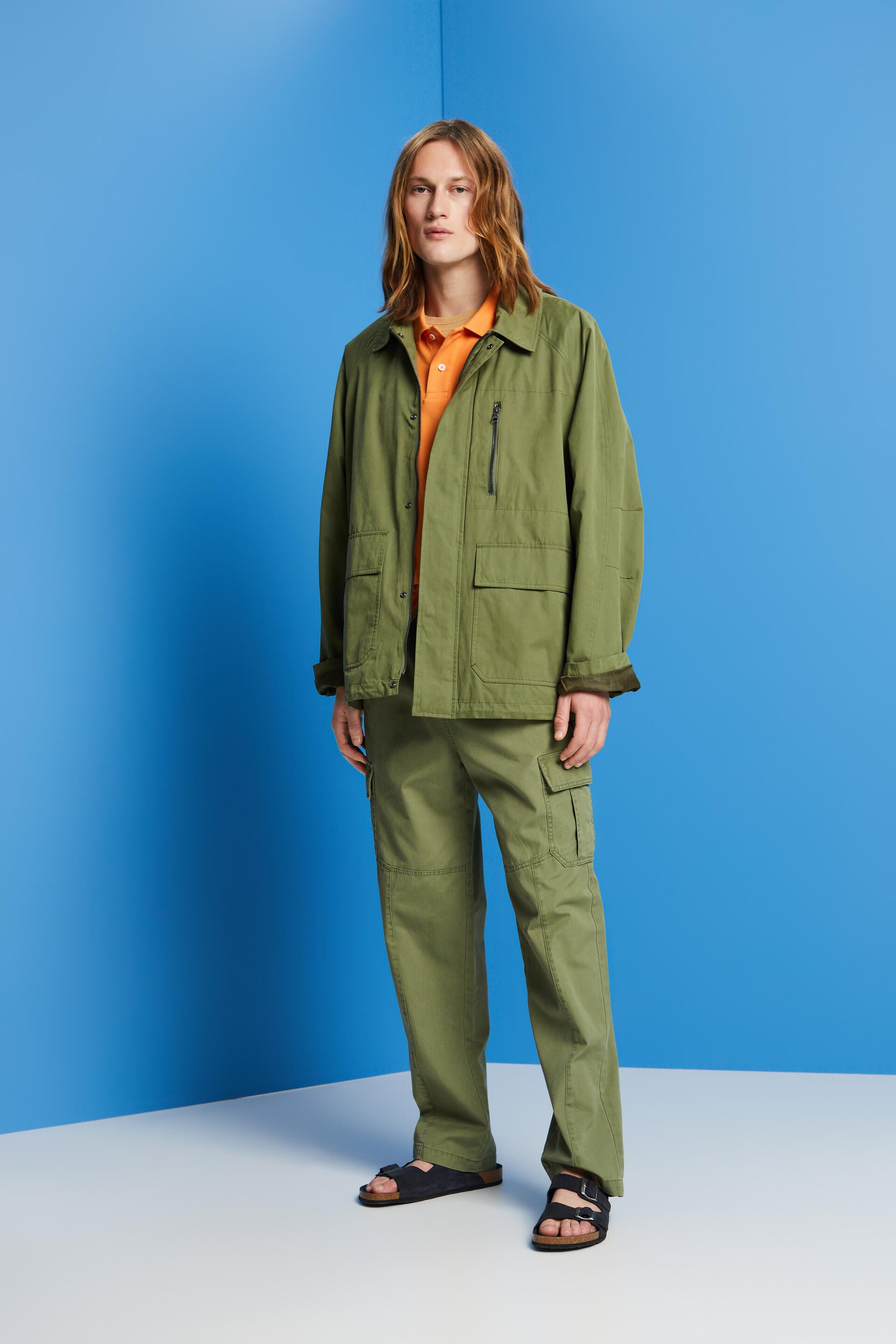 Veste militaire en coton mélangé