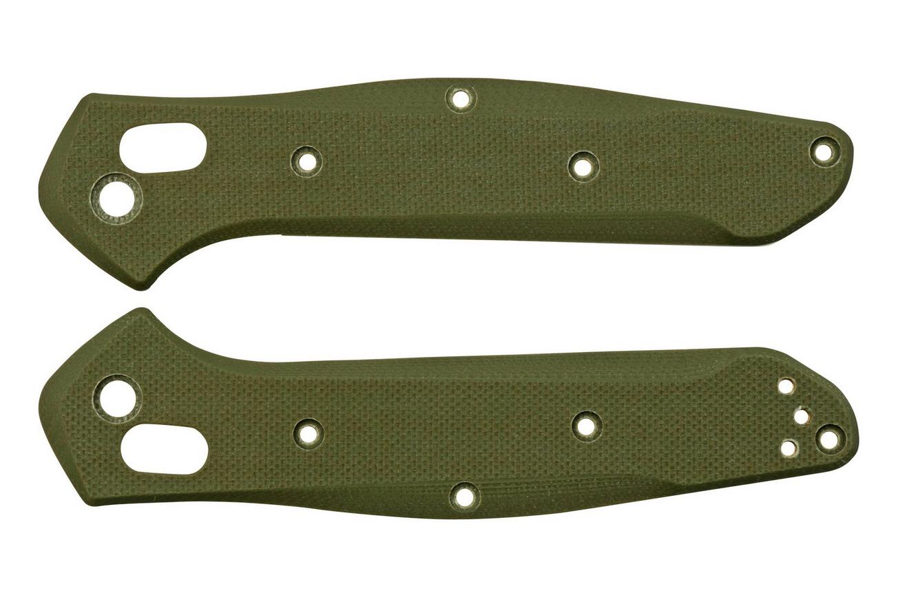 Flytanium Benchmade 940 Osborne Handle Kit FLY-1171OD, OD Green G-10 Radar Scales, Titanium Hardware