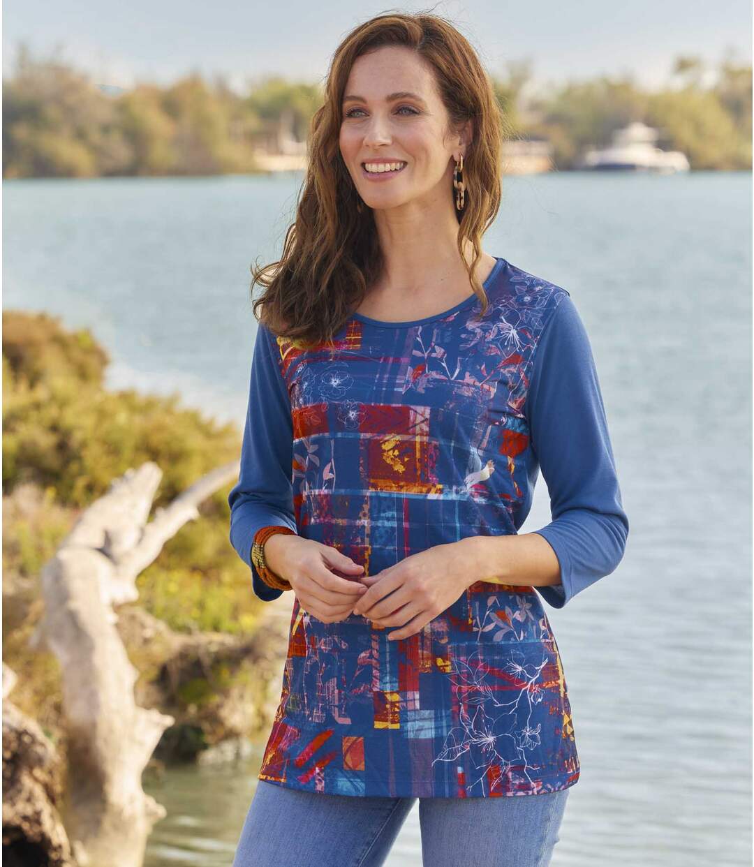 Tunique à Imprimé Patchwork