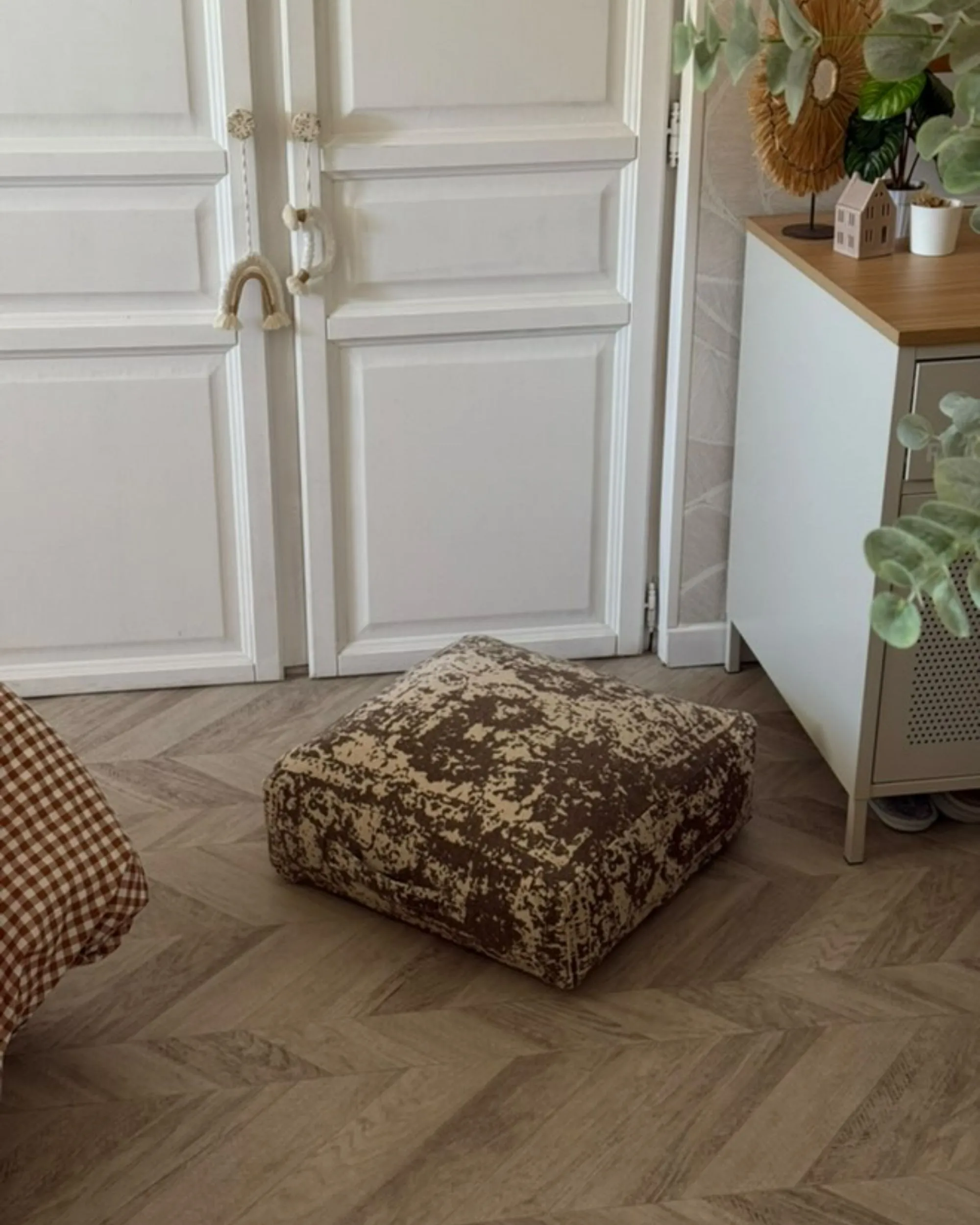 Poef SHASA Katoen Beige
