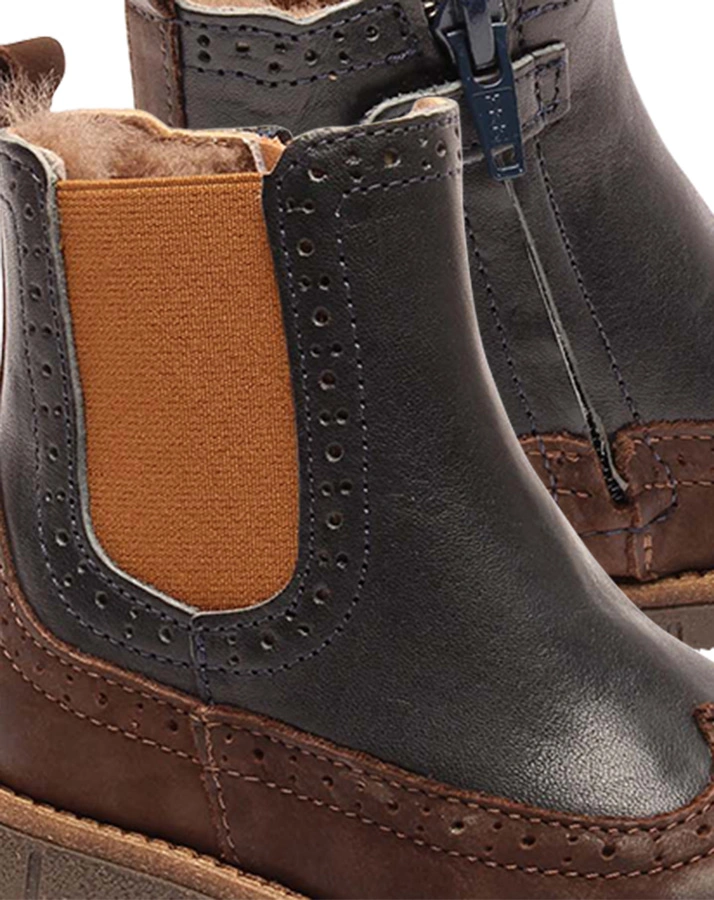 Chelsea-Boots MACE gefüttert in navy