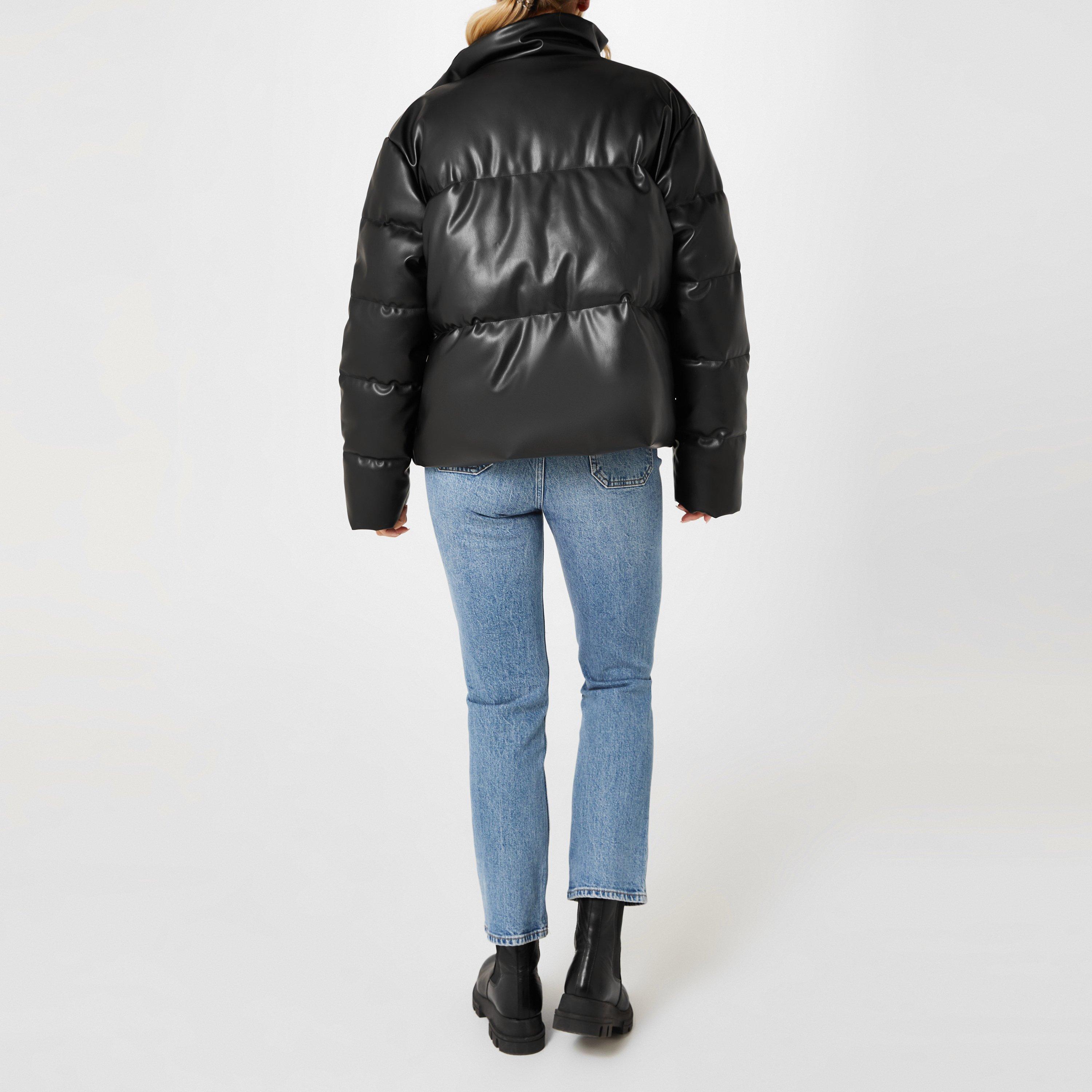 Firetrap PU Puffer Jacket Womens