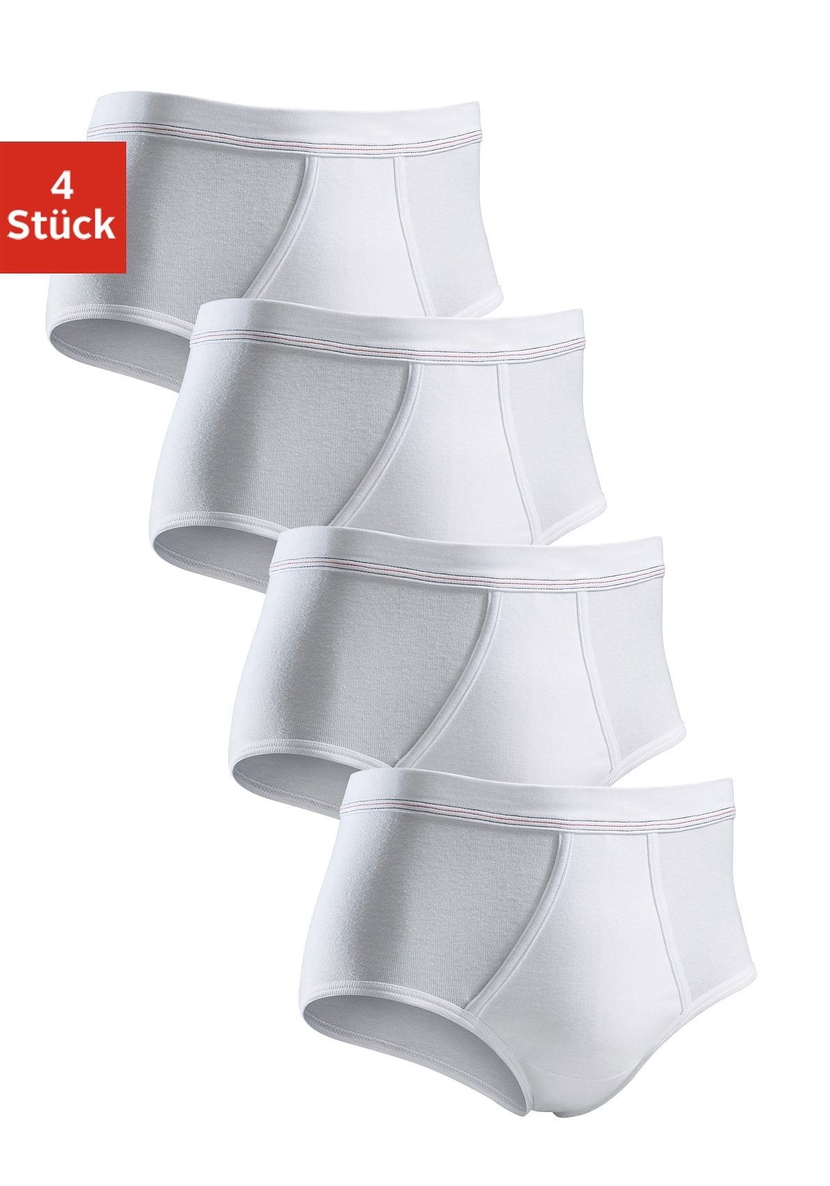 Clipper Slip, 4 Stk. schlichtes Basic für jeden Tag aus Feinripp