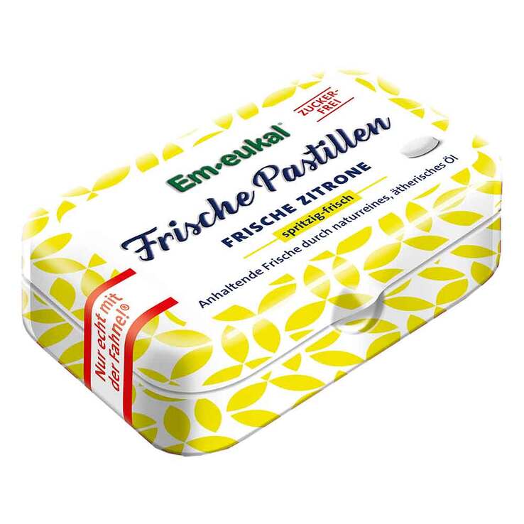 EM Eukal Frische Pastillen Zitrone zuckerfrei, 20 g