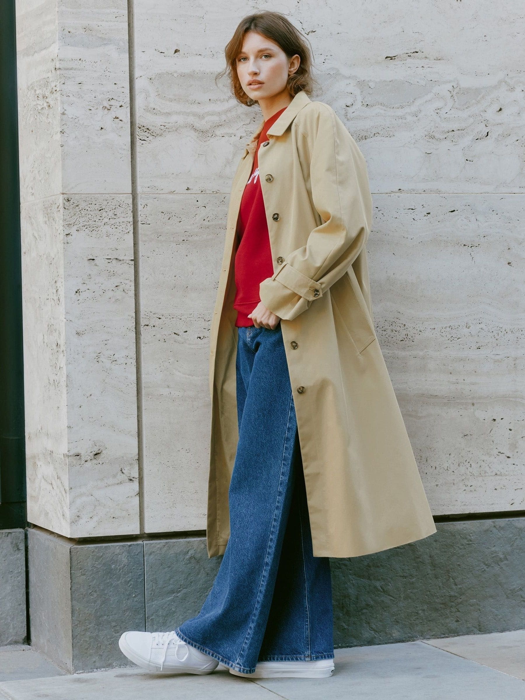 Albaray Natural SB Trench Coat