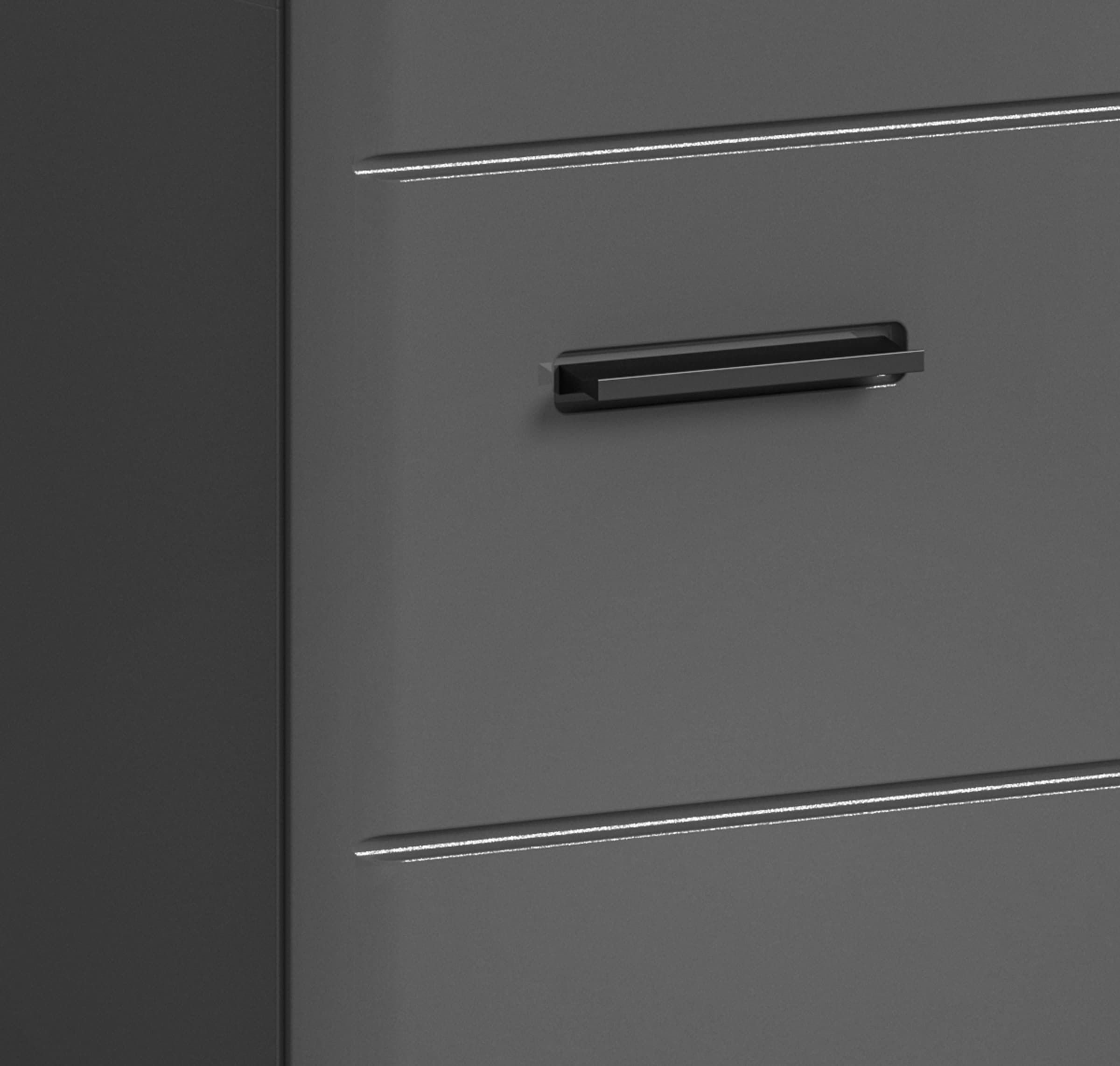 welltime Waschbeckenunterschrank »Doux, Breite 60 cm, 2 Türen, 1 Einlegeboden, geteilte Rückwand« MDF Front, Badschrank, Bad-Möbel, Badezimmer