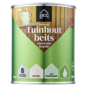 Lacq Produra Tuinhout beits transparant naturel 750 ml