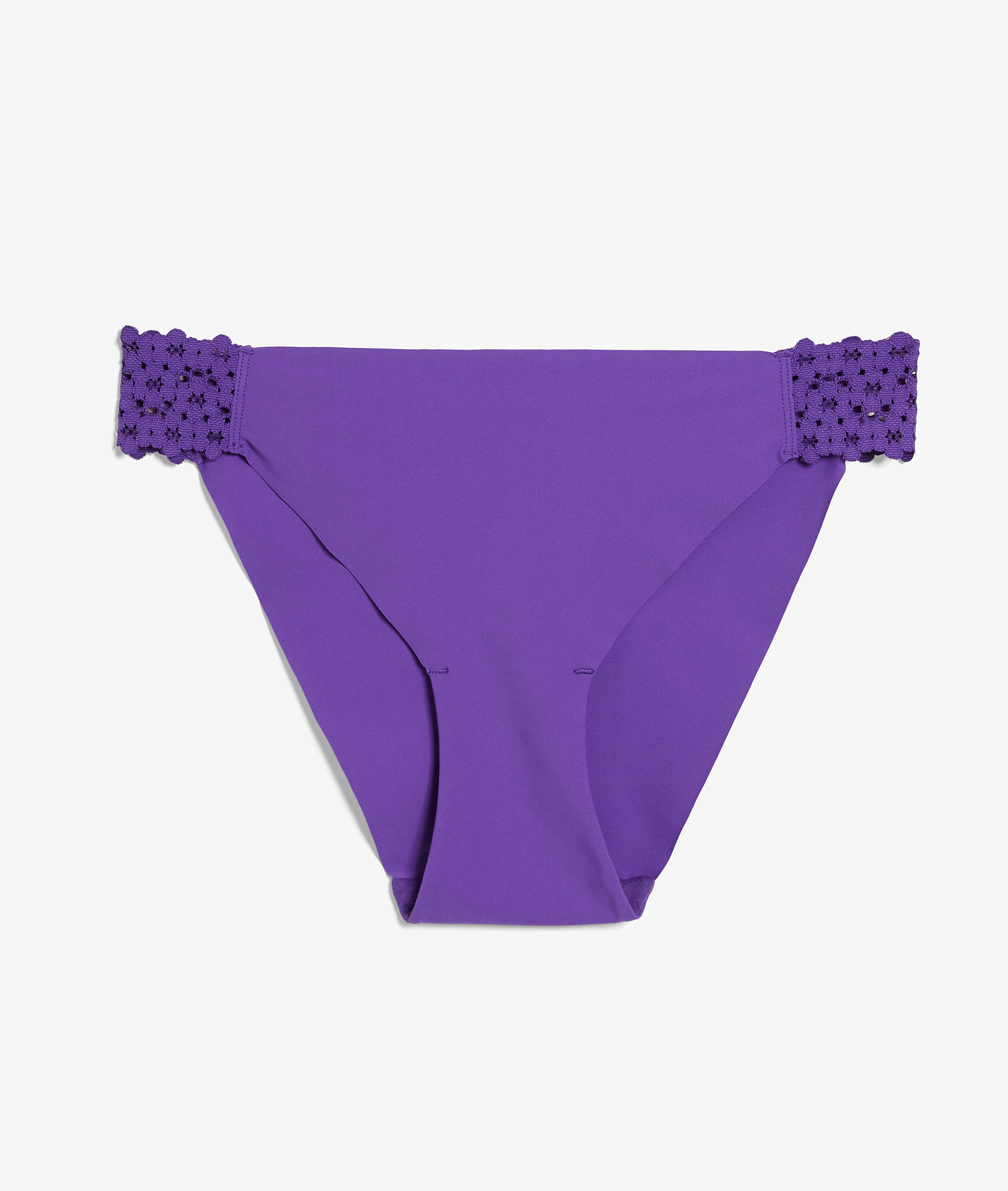 Culotte en microfibre et dentelle