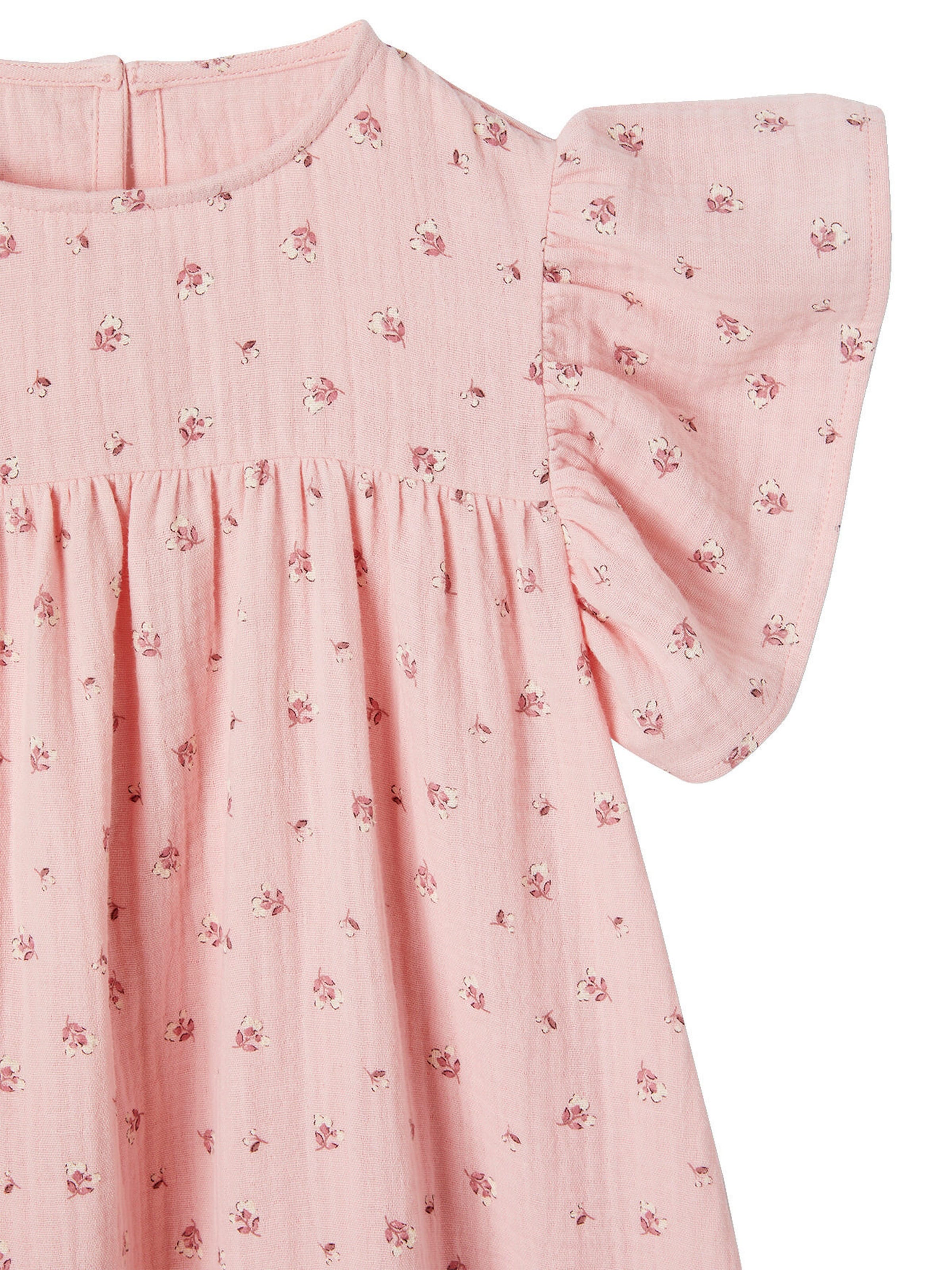 Vertbaudet Kurzärmeliges Mädchen Kleid rosa