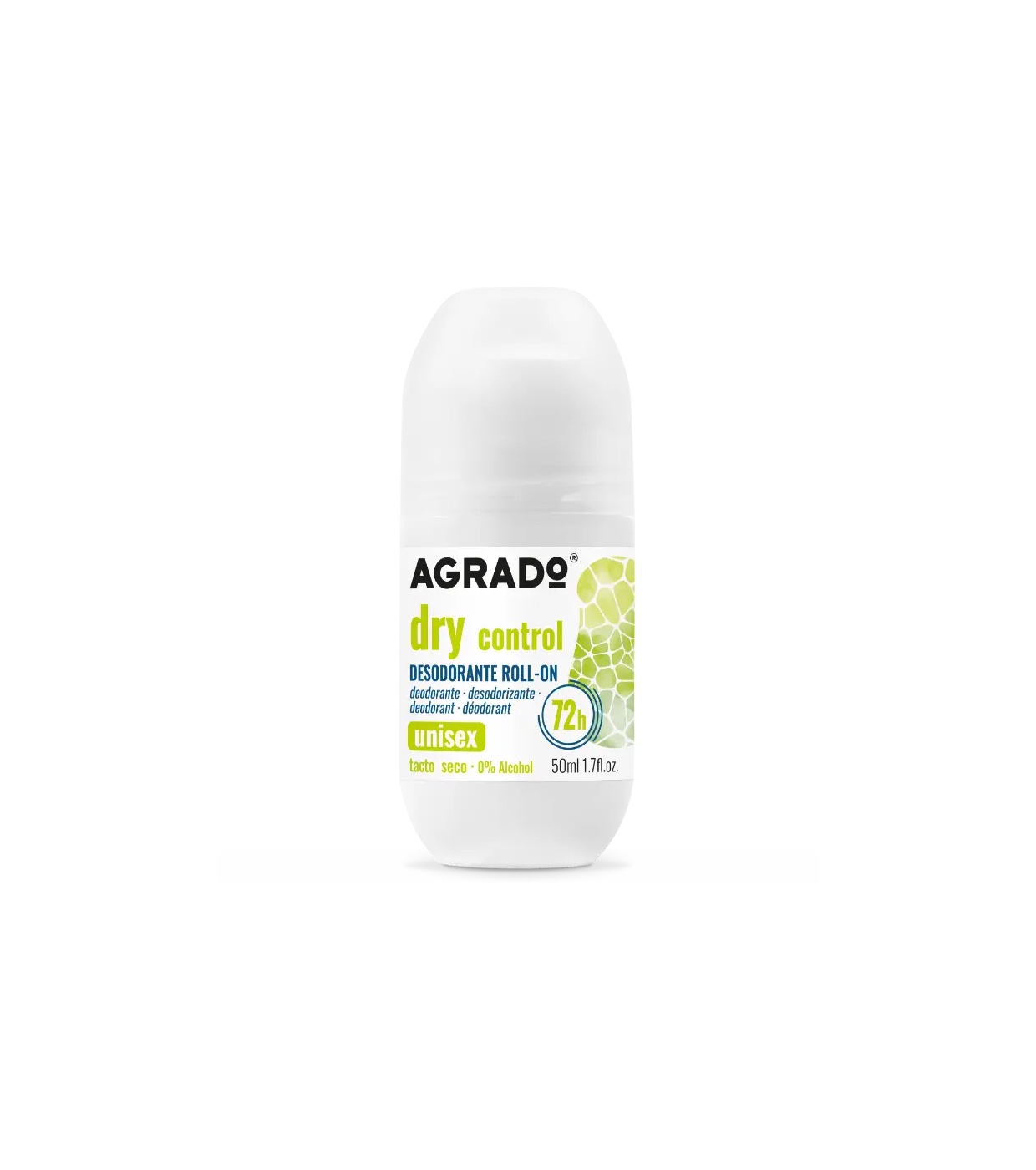 Agrado - Desodorante roll-on antitranspirante Dry Control