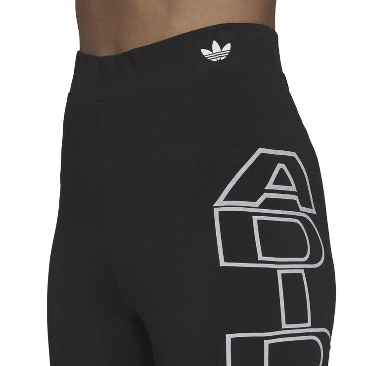 adidas Mid-Waist Letter korte tights Sort