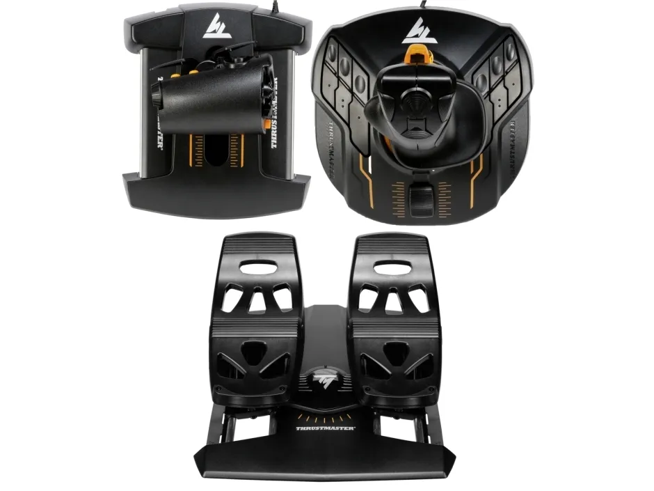 ThrustMaster T.16000M FCS Flight Pack - Joystick, speeder og pedaler - kablet - for PC