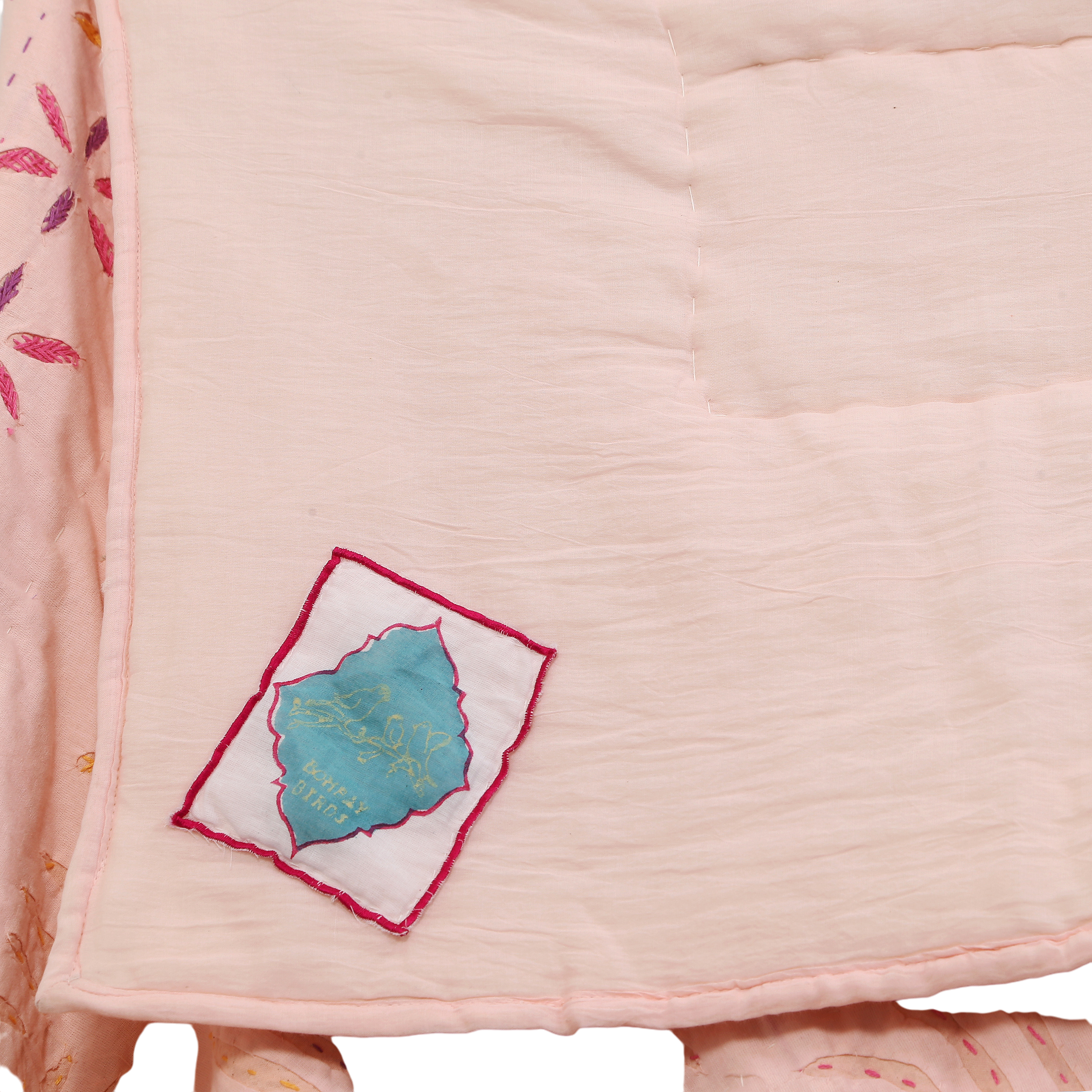 Quilt Applique 230 x 270 cm Blush