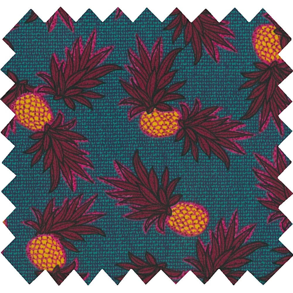 Coupon Tissu 50 Cm Ananas Party