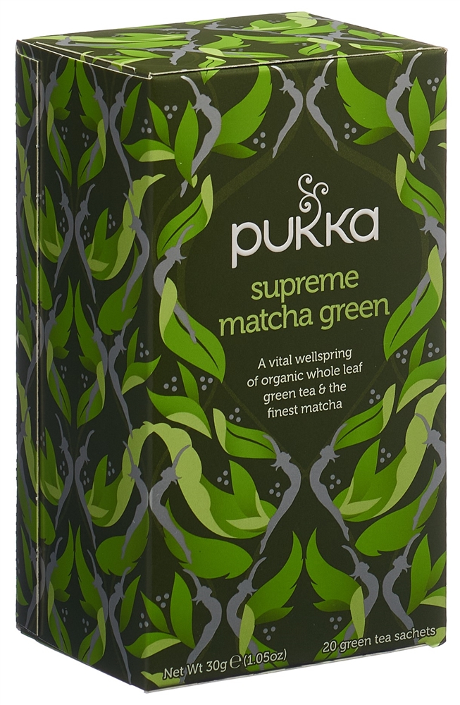 PUKKA Thé Vert Matcha Suprême Tee Tees Bio Btl 20 Stk