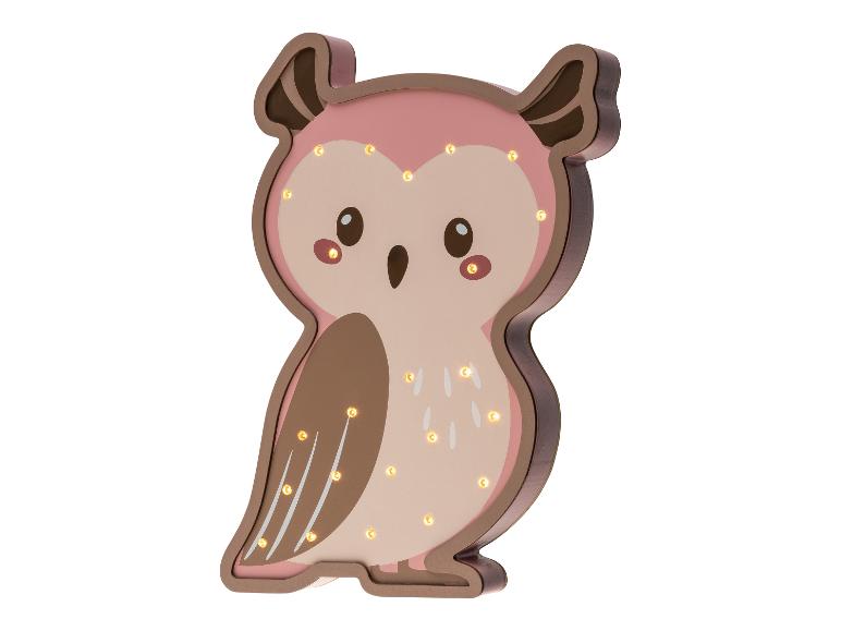 Houten LED-kinderlamp