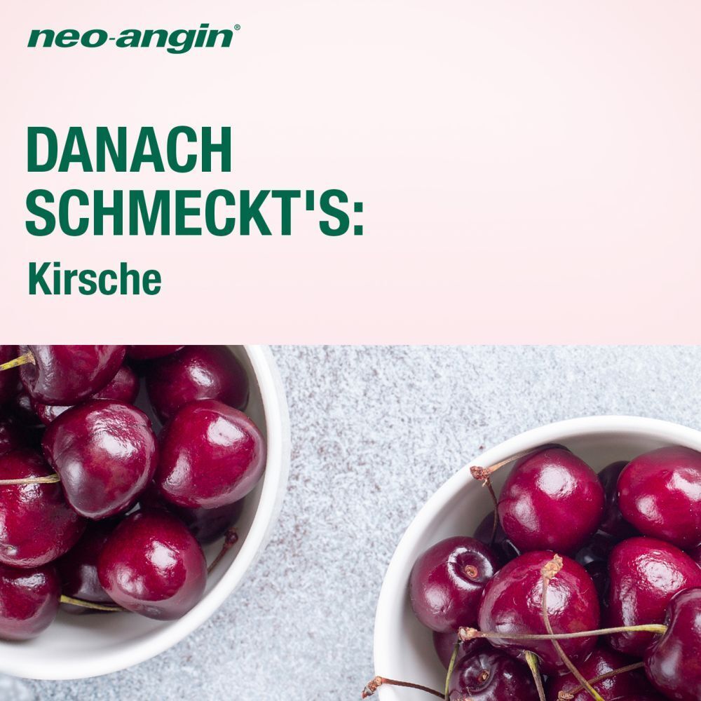 neo-angin junior Halsschmerzsaft mit leckerem Kirschgeschmack für Kinder ab 1 Jahr - zuckerfrei