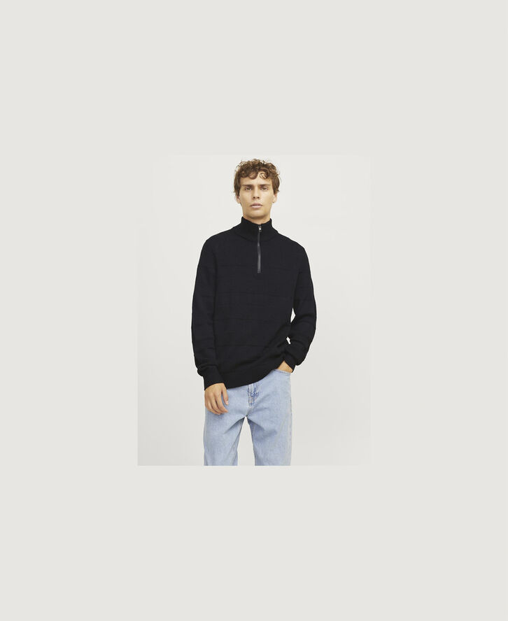 JJ-REBEL JREBTOBY KNIT HALF ZIP Sort