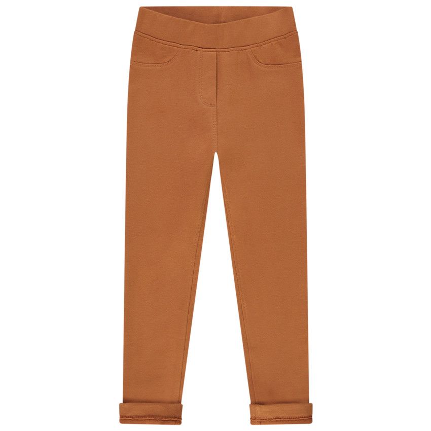 Jegging uni pour enfant fille - Marron
