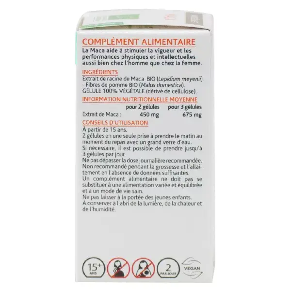 Arkopharma Arkogélules Maca Orgânica 40 cápsulas
