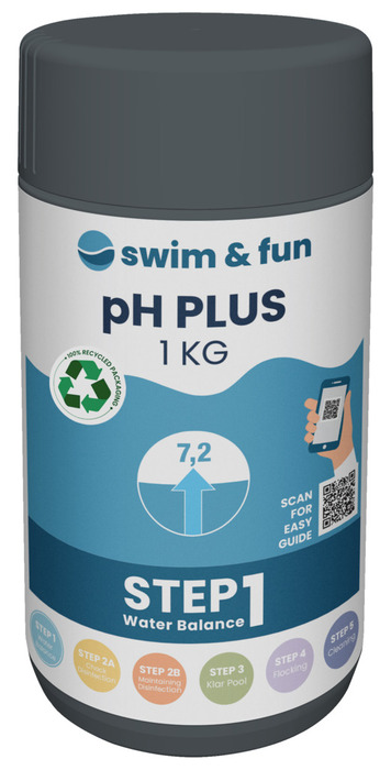 pH-Plus granulat 1 kg - Swim & Fun