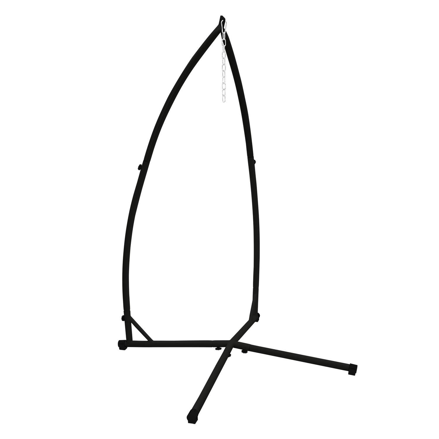ECD Germany Hängesesselgestell Schwarz 208 cm