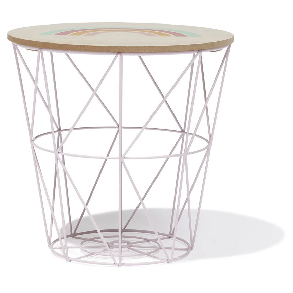 Bout de canapé Alix Rose - Ø31,5xH31cm