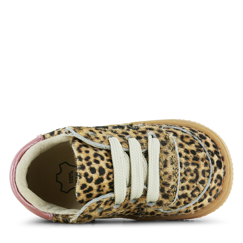 Shoesme sneakertje met panterprint Microfiber leer, Ponyhair | Sale