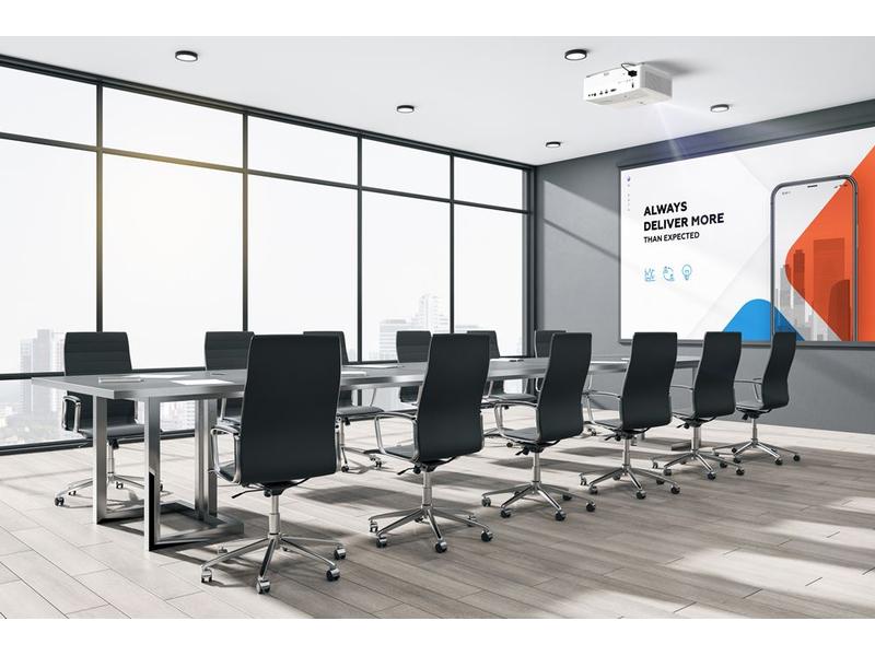 Optoma Kurzdistanzprojektor 4K400STx Heller True 4K UHD Short-Throw-Projektor für Klassenzimmer und Konferenzräume