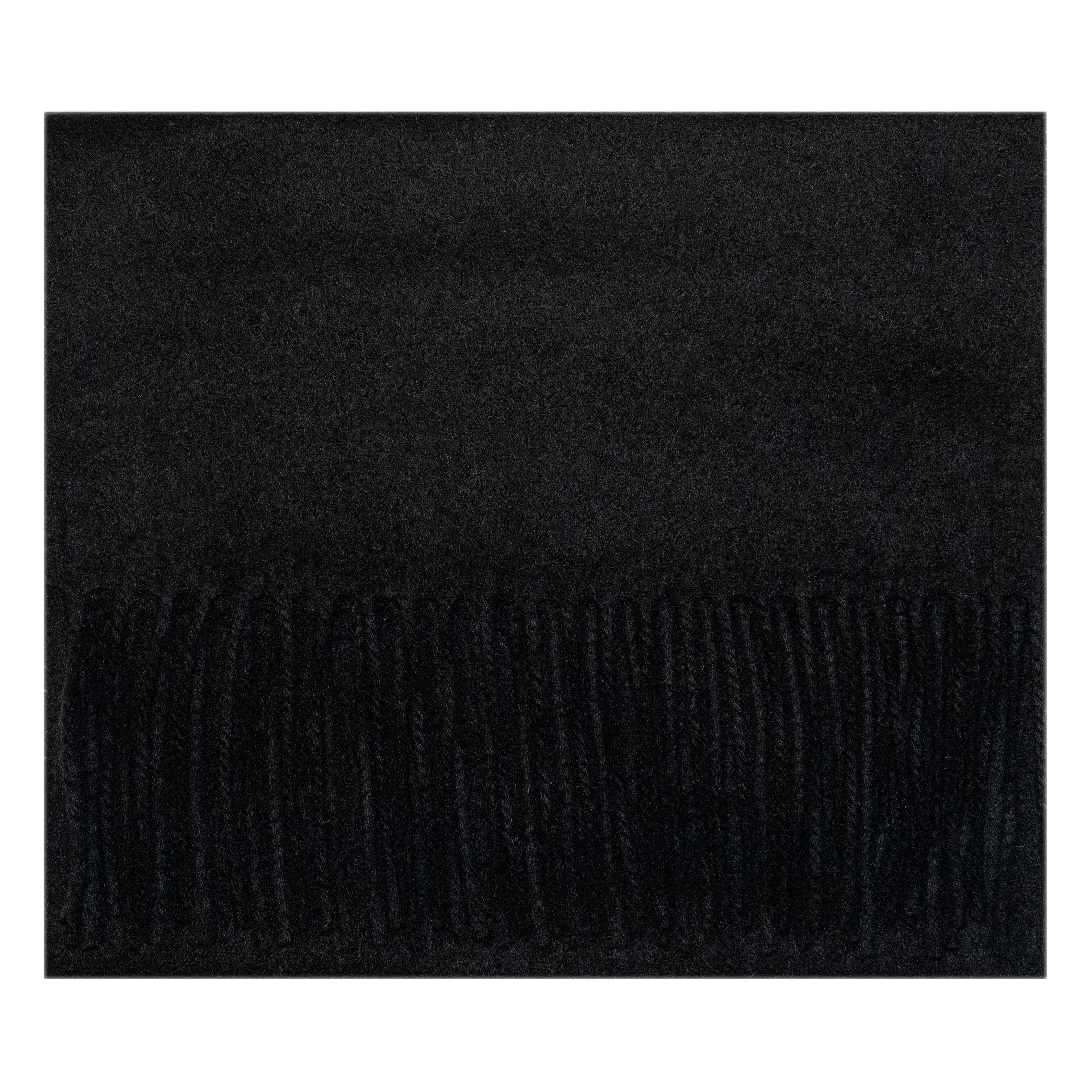 Echarpe noire en feutre de laine vierge