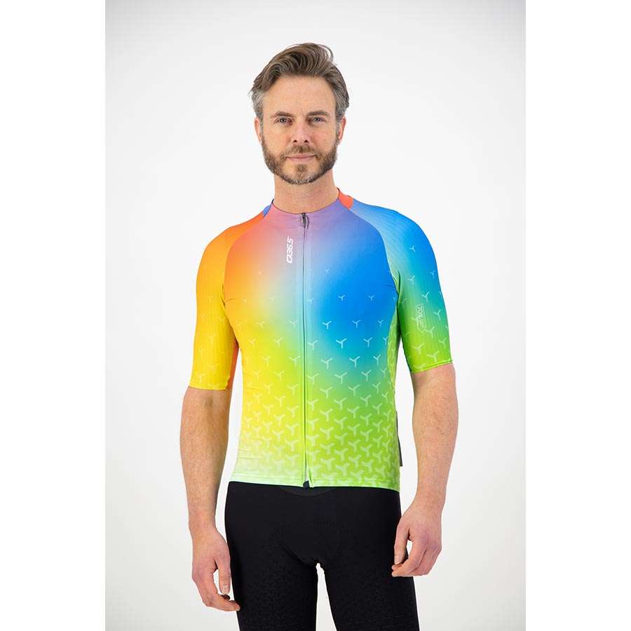Q36.5 R2 Good Vibes Fietsshirt Korte Mouwen Multicolor Heren