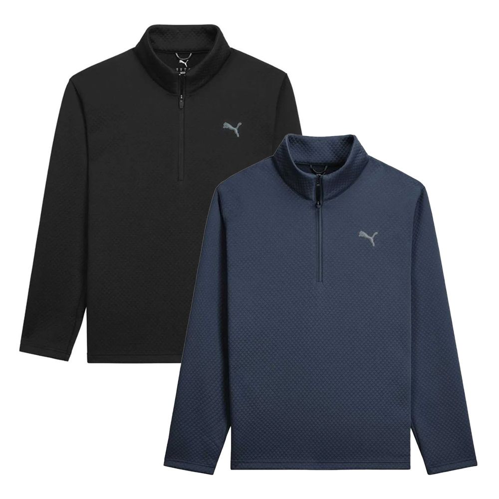 Pebble 1/4 Zip Genser Herre 2 Pack Svart/Navy