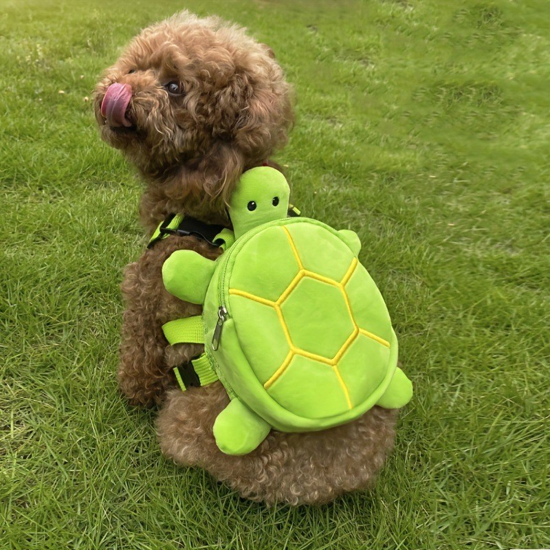 (14x20cm) Süsser Hunde Rucksack Haustier Tasche mit Reissverschluss - Schildkröte