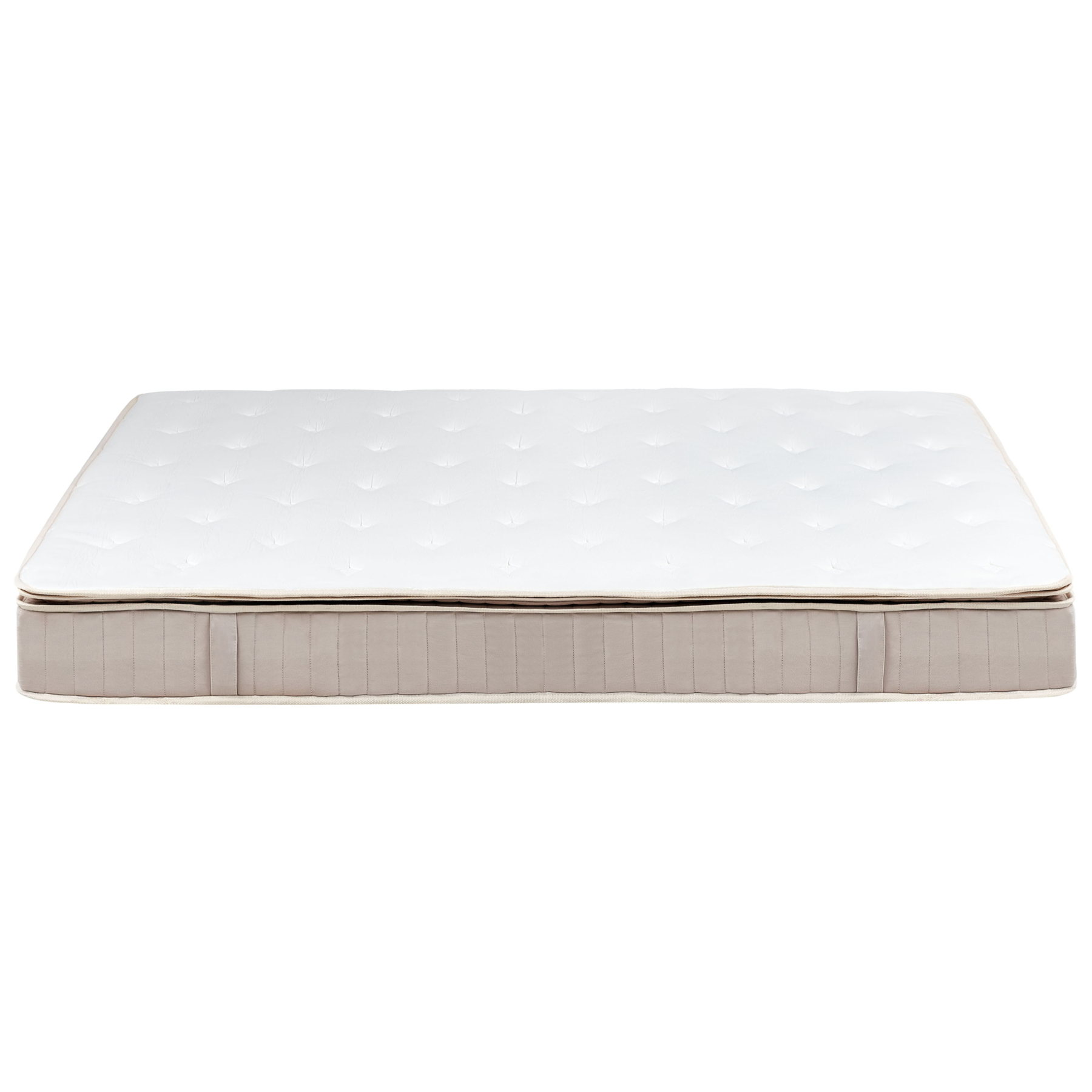 Beliani-DAYDREAM-Pocketveringmatras hard-Wit-160 x 200 cm-Polyester