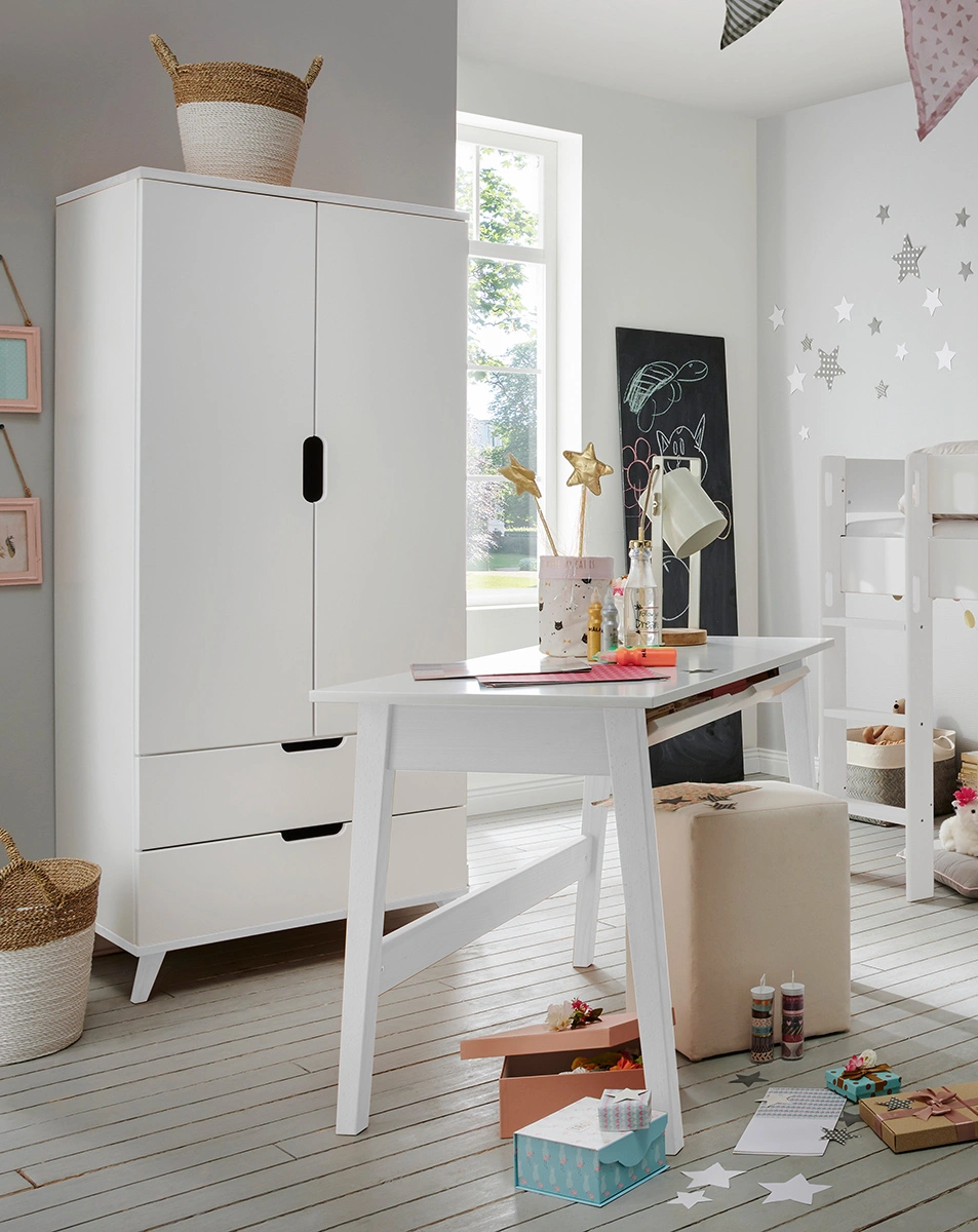 Kleiderschrank INFANSCOLOR I (Farbe: weiß)